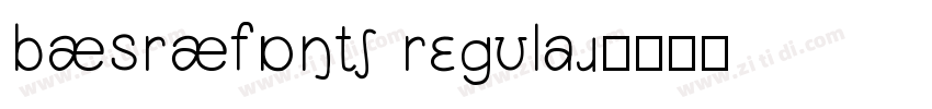 BASRAfont Regular字体转换